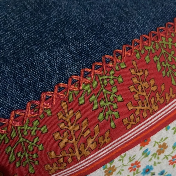 Calvin Klein boho Beaded Cropped Jeans - Picture 9 of 9